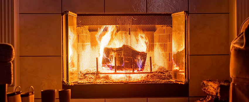 Mendota Hearth Landscape Fireplace Installation in Linton Hall, Virginia